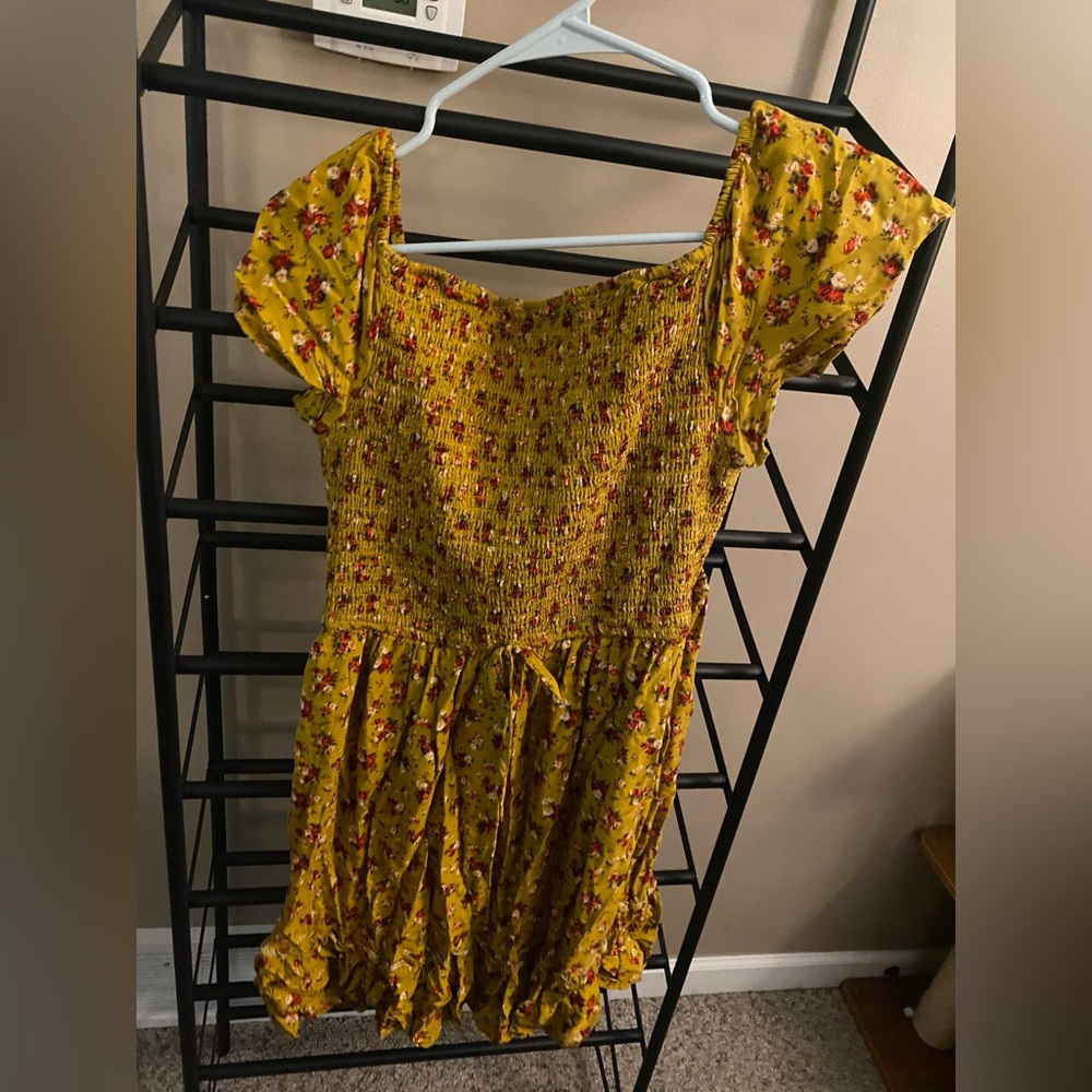 Smocked Off the Shoulder Dress